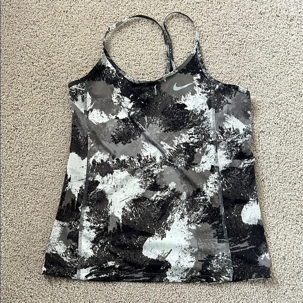 Nike Women's Black and Gray tank top